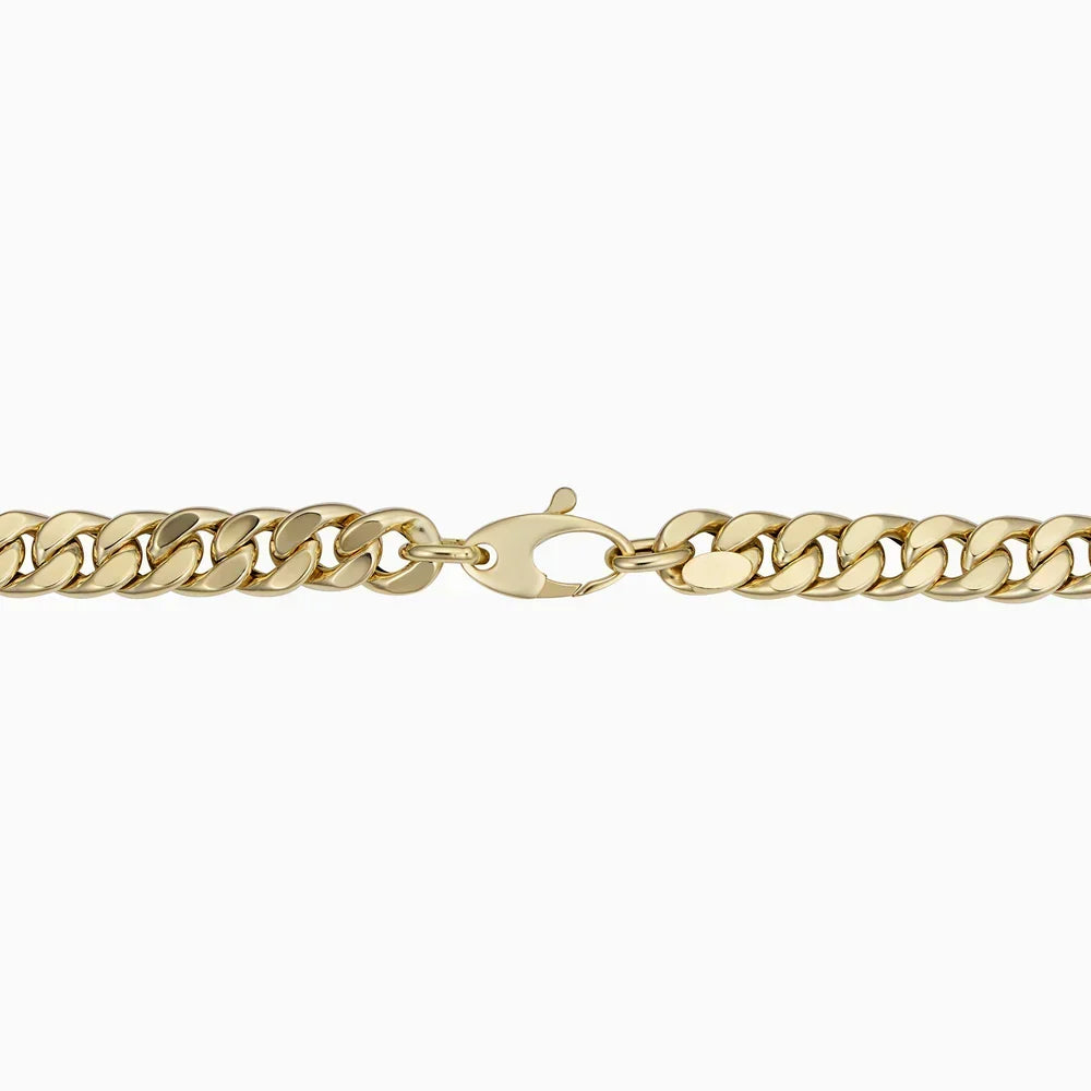 Pulsera cubana dorada Estate™ Rose & Oliver, con acabado elegante, detalles en oro, ideal para estilo sofisticado.