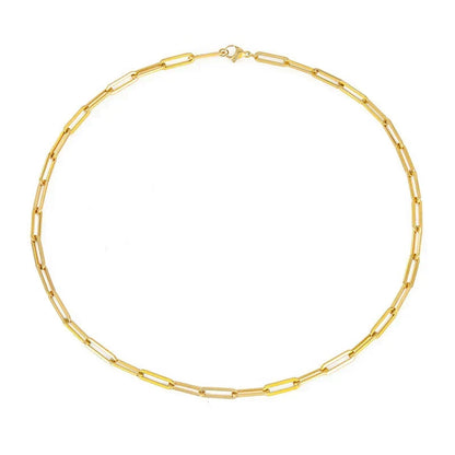 Collar dorado elegante Archen™ de 42cm, fabricado por Rose & Oliver, con cadena fina y diseño sofisticado.