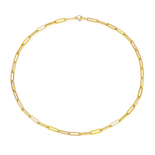 Collar dorado elegante Archen™ de 42cm, fabricado por Rose & Oliver, con cadena fina y diseño sofisticado.