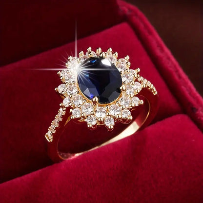 Anillo Vionne Saphirae Rose & Oliver en oro, con diseño delicado y detalles elegantes, destacándose en la imagen.