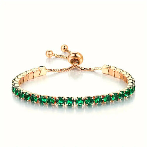 Pulsera Alessia Moreau Rose & Oliver en oro, con acabado brillante y diseño elegante.